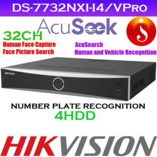Hikvision Facial recognition human face capture face picture libraries 32ch NVR DS-7732NXI-I4/VPro