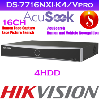 Hikvision 4K acuseek 4HDD Face Recognition Face search NVR DS-7716NXI-K4/Vpro