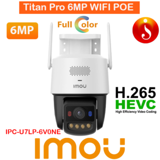 Imou Titan Pro 6MP PoE WiFi Dual Connection Siren Spotlight Warning IPC-U7LP-6V0NE