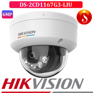 person and vehicle detection acusense 6MP Hikvision IPC DS-2CD1167G3-LIU