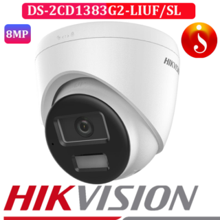Hikvision 4K 8MP Smart Hybrid Light Turret IP Camera DS-2CD1383G2-LIUF/SL