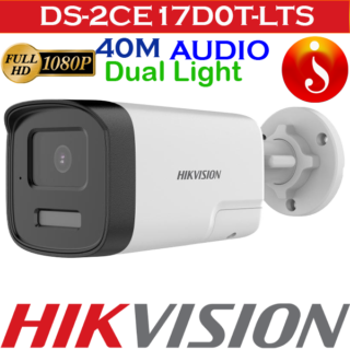 Hikvision 2MP mic and speaker 40meter color night-vision Camera DS-2CE17D0T-LTS