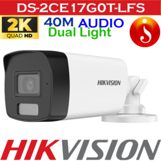 Hikvision 4MP 40m smart colour Vision CCTV Camera DS-2CE17G0T-LFS