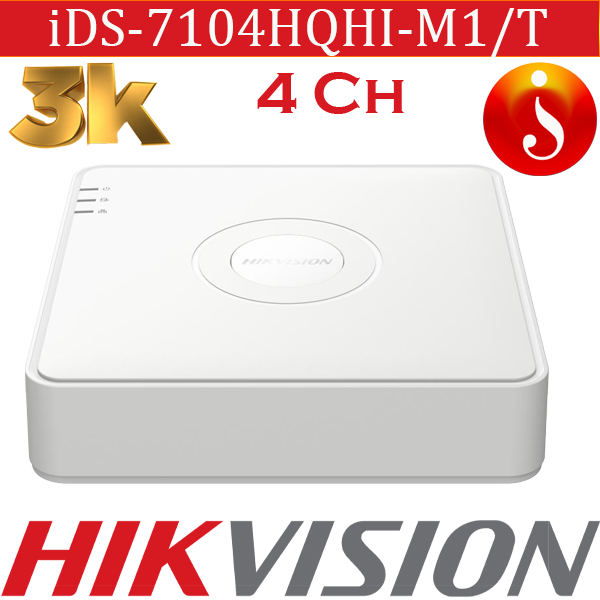 5MP Hikvision 4CH AcuSense DVR iDS-7104HQHI-M1/T