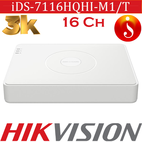 CCTV DVR 16 channel Deep learning Hikvision AcuSense DVR iDS-7116HQHI-M1/T