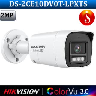 Hikvision DS-2CE10DV0T-LPXTS 2MP ColorVu 3.0 Two-Way Audio Camera