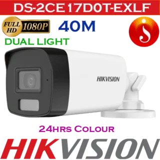 Hikvision 2MP Smart Hybrid Light 40meters Camera DS-2CE17D0T-EXLF