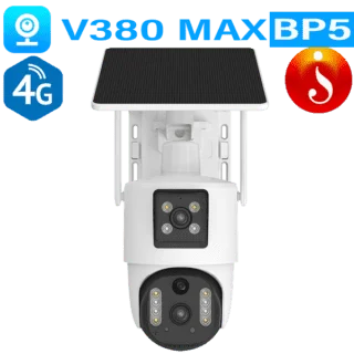 Solar 4G 4MP battery powered outdoor camera V380 Max BP5