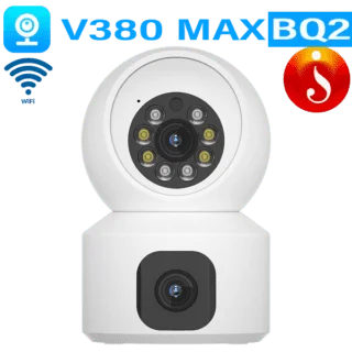 Dual View Wifi PTZ 4mp double lens Camera V380 Max BQ2