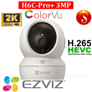 Best Ezviz H6C pro 3MP 2K pan Tilt 360 two way audio AI colorvu camera